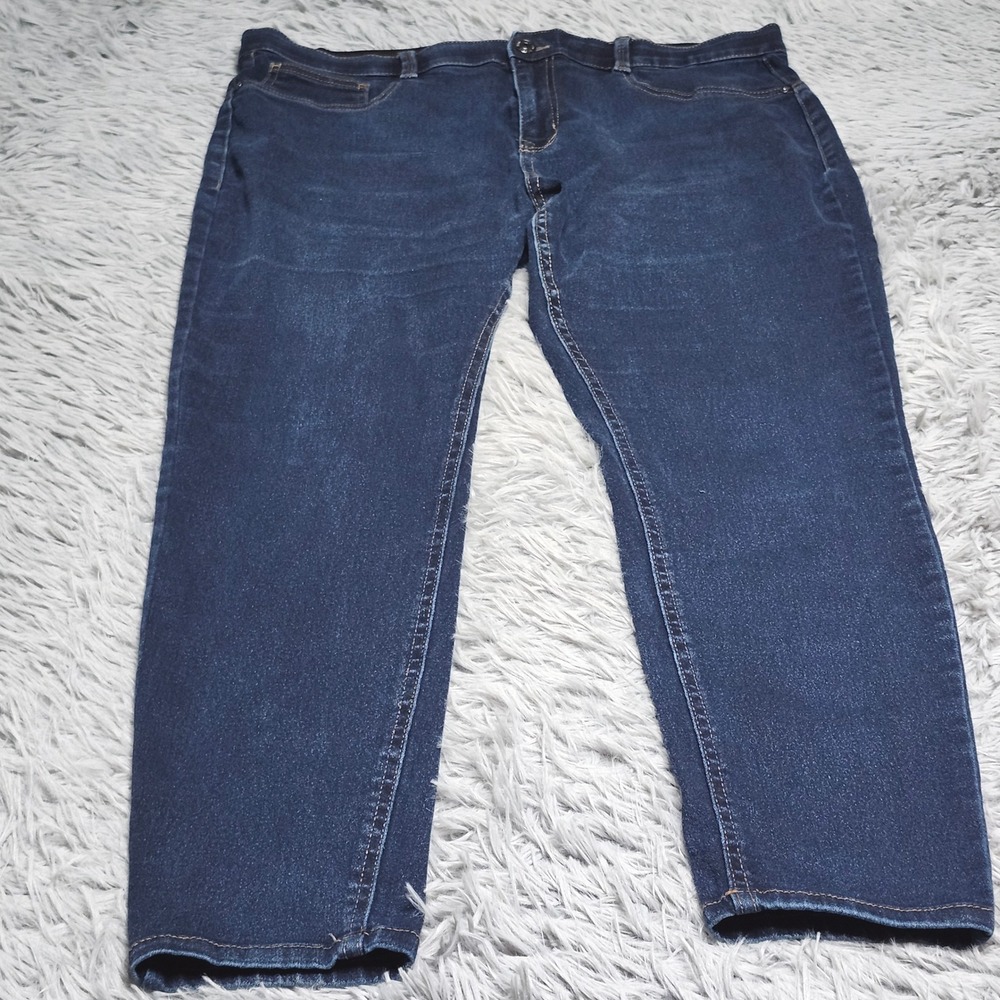 Angels Forever Young Skinny Jeans Womens 16 Blue Denim 360 Sculpt Stretch 36x28